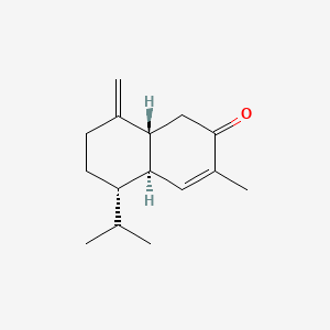 molecular formula C15H22O B1253468 (4aR,5S,8aR)-3-methyl-8-methylidene-5-propan-2-yl-1,4a,5,6,7,8a-hexahydronaphthalen-2-one 