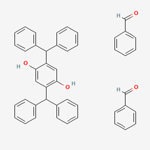 Benzaldehyde--2,5-bis(diphenylmethyl)benzene-1,4-diol (2/1)