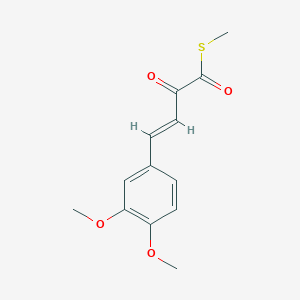 (E)-S-Methyl 4-(3,4-dimethoxyphenyl)-2-oxobut-3-enethioate