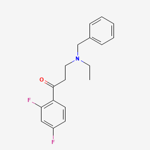 3-[Benzyl(ethyl)amino]-1-(2,4-difluorophenyl)propan-1-one