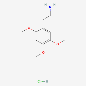 molecular formula C11H18ClNO3 B1253487 2,4,5-Trimethoxyphenethylamine hydrochloride CAS No. 3166-78-7