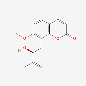 molecular formula C15H16O4 B1253494 Auraptenol CAS No. 1221-43-8