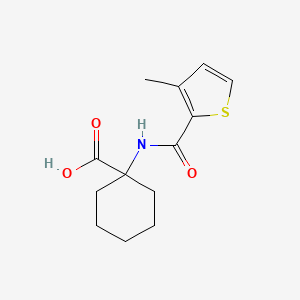 1-[(3-Methylthiophene-2-carbonyl)amino]cyclohexane-1-carboxylic acid