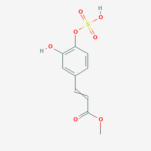 Methyl 3-[3-hydroxy-4-(sulfooxy)phenyl]prop-2-enoate