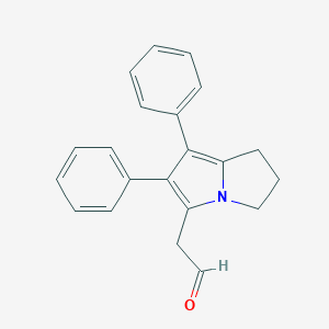 molecular formula C21H19NO B012535 6,7-Diphenyl-2,3-dihydro-1H-pyrrolizin-5-yl-acetaldehyde CAS No. 105378-65-2