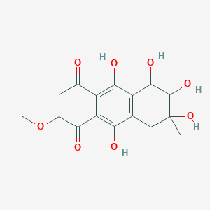 molecular formula C16H16O8 B1253502 Haloroquinone 