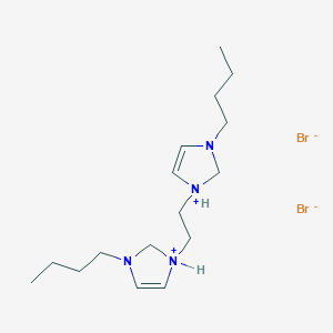 1,1'-(Ethane-1,2-diyl)bis(3-butyl-2,3-dihydro-1H-imidazol-1-ium) dibromide