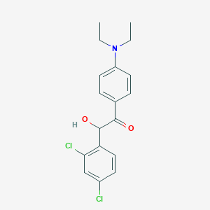 molecular formula C18H19Cl2NO2 B12535033 2-(2,4-Dichlorophenyl)-1-[4-(diethylamino)phenyl]-2-hydroxyethan-1-one CAS No. 651712-82-2