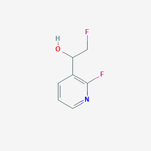 B125351 2-Fluoro-1-(2-fluoropyridin-3-yl)ethanol CAS No. 145005-31-8