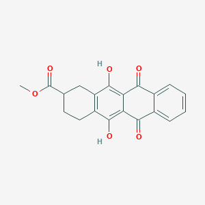 molecular formula C20H16O6 B1253510 Methyl 5,12-dihydroxy-6,11-dioxo-1,2,3,4-tetrahydrotetracene-2-carboxylate 
