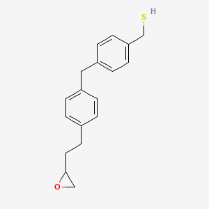 [4-({4-[2-(Oxiran-2-yl)ethyl]phenyl}methyl)phenyl]methanethiol