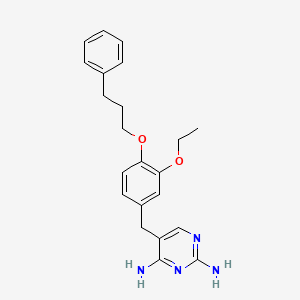 5-[[3-Ethoxy-4-(3-phenylpropoxy)phenyl]methyl]pyrimidine-2,4-diamine