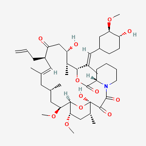 (1R,9S,12R,13R,14S,17R,18E,21S,23S,24R,25S,27R)-1,14-dihydroxy-12-[(E)-1-[(3R,4R)-4-hydroxy-3-methoxycyclohexyl]prop-1-en-2-yl]-23,25-dimethoxy-13,19,21,27-tetramethyl-17-prop-2-enyl-11,28-dioxa-4-azatricyclo[22.3.1.04,9]octacos-18-ene-2,3,10,16-tetrone