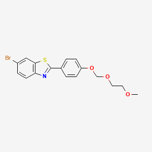 6-Bromo-2-{4-[(2-methoxyethoxy)methoxy]phenyl}-1,3-benzothiazole