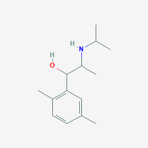 molecular formula C14H23NO B12535166 1-(2,5-Dimethylphenyl)-2-[(propan-2-yl)amino]propan-1-ol CAS No. 804432-42-6