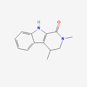 2,4-Dimethyl-2,3,4,9-tetrahydro-1H-beta-carbolin-1-one