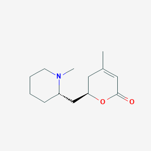 (2R)-4-methyl-2-[[(2S)-1-methylpiperidin-2-yl]methyl]-2,3-dihydropyran-6-one