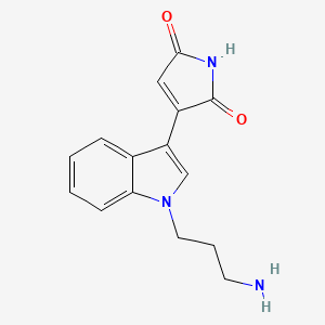 1H-Pyrrole-2,5-dione, 3-[1-(3-aminopropyl)-1H-indol-3-yl]-