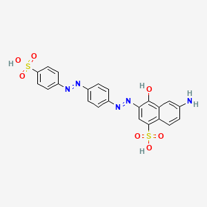 1-Naphthalenesulfonic acid, 6-amino-4-hydroxy-3-[2-[4-[2-(4-sulfophenyl)diazenyl]phenyl]diazenyl]-