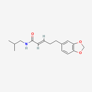 molecular formula C16H21NO3 B1253524 4,5-二氢胡椒隆茄胺 CAS No. 23512-53-0