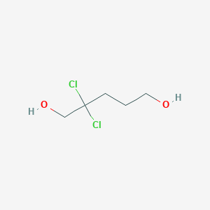 molecular formula C5H10Cl2O2 B125353 2,2-Dichloropentane-1,5-diol CAS No. 141942-66-7