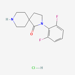 2-(2,6-Difluorophenyl)-2,8-diazaspiro[4.5]decan-1-one hydrochloride