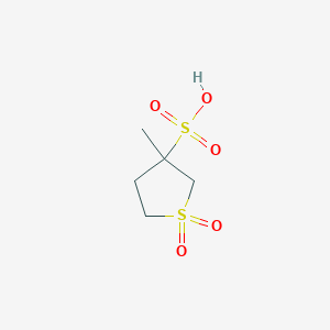 3-Methyl-1,1-dioxo-1lambda~6~-thiolane-3-sulfonic acid