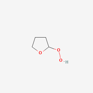 molecular formula C4H8O3 B1253537 Tetrahydrofuran hydroperoxide CAS No. 4676-82-8