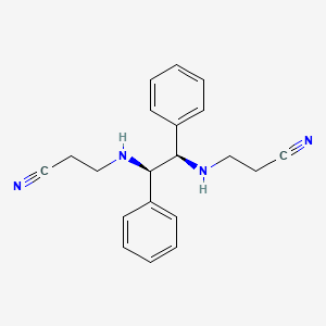 3-[[(1R,2R)-2-(2-cyanoethylamino)-1,2-diphenylethyl]amino]propanenitrile