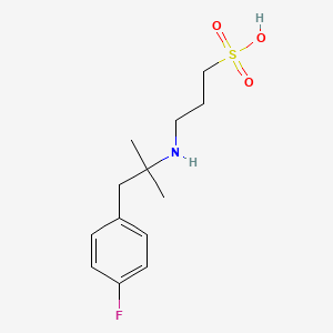 1-Propanesulfonic acid, 3-[[2-(4-fluorophenyl)-1,1-dimethylethyl]amino]-