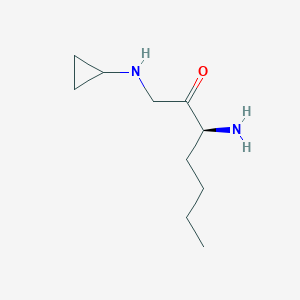 (3S)-3-amino-1-(cyclopropylamino)heptan-2-one