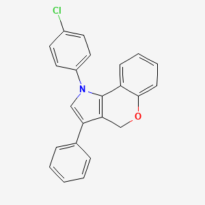 1-(4-Chlorophenyl)-3-phenyl-1,4-dihydro[1]benzopyrano[4,3-b]pyrrole