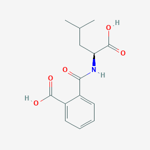 molecular formula C14H17NO5 B1253542 n-(2-Carboxybenzoyl)leucine CAS No. 6707-69-3
