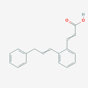 3-[2-(3-Phenylprop-1-EN-1-YL)phenyl]prop-2-enoic acid