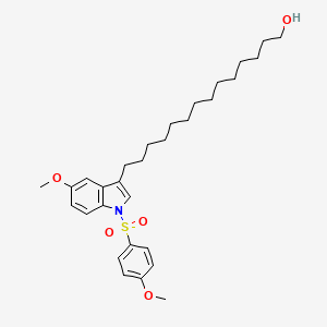 1H-Indole-3-tetradecanol, 5-methoxy-1-[(4-methoxyphenyl)sulfonyl]-