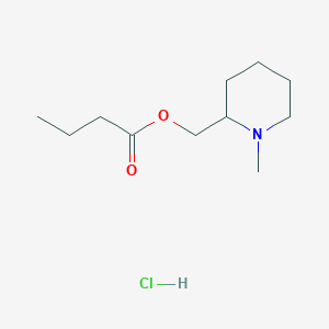 (1-Methylpiperidin-2-yl)methyl butanoate;hydrochloride