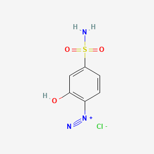 2-Hydroxy-4-sulfamoylbenzene-1-diazonium chloride