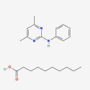 Decanoic acid--4,6-dimethyl-N-phenylpyrimidin-2-amine (1/1)