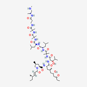 molecular formula C61H109N11O13 B1253554 Leucinostatin B M+H 