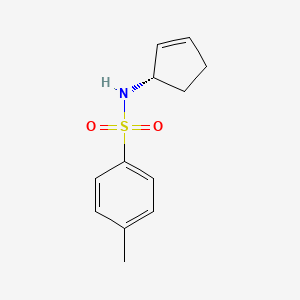 N-[(1S)-Cyclopent-2-en-1-yl]-4-methylbenzene-1-sulfonamide