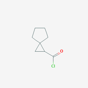 molecular formula C8H11ClO B12535559 Spiro[2.4]heptane-1-carbonyl chloride CAS No. 663618-26-6