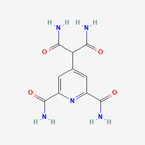 4-(1,3-Diamino-1,3-dioxopropan-2-yl)pyridine-2,6-dicarboxamide