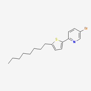 5-Bromo-2-(5-octylthiophen-2-YL)pyridine