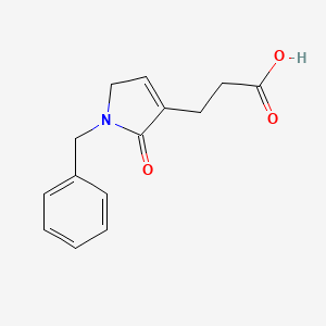 1H-Pyrrole-3-propanoic acid, 2,5-dihydro-2-oxo-1-(phenylmethyl)-