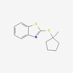 2-[(1-Methylcyclopentyl)sulfanyl]-1,3-benzothiazole