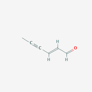 molecular formula C6H6O B1253592 (E)-己-2-烯-4-炔醛 
