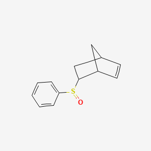 molecular formula C13H14OS B1253600 Bicyclo[2.2.1]hept-2-ene, 5-(phenylsulfinyl)- 