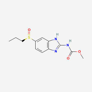 molecular formula C12H15N3O3S B1253604 (R)-albendazole S-oxide CAS No. 1610590-71-0