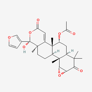 molecular formula C28H34O8 B1253608 1alpha,2alpha-Epoxynimolicinol 