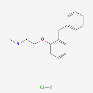 molecular formula C17H22ClNO B1253609 Phenyltoloxamine hydrochloride CAS No. 7587-47-5